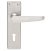 Victorian Lever Lock - Satin Chrome