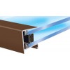 Exitex - Aluminium 2.1m Roof End Closure 6.4mm - Brown