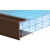 PVC Roof End Closures 25mm  - Brown
