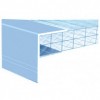 Exitex - Aluminium F-Section for 10mm Double Glaze Units 3m - Mill