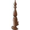 Exitex uPVC Polymer Finial & Base Brown