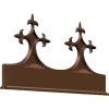 Exitex Victorian Crest Aluminium 300 x 160mm - Brown