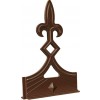 UPVC Fleur de Lys Crest Brown (L143mmXh224mm)