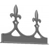 Exitex Fleur de Lys Crests - Grey