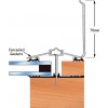 Exitex - Capex 70 Wall Finishing Profile + Rag 55 3m Aluminium