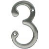 Carlisle Numeral 3 - Satin Chrome