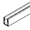 Floor Channel 2.1m Aluminium