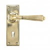 Hinton Lever Lock Set - Aged Brass