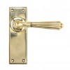 Hinton Lever Latch Set - Aged Brass