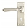 Hinton Lever Lock Set - Polished Nickel