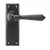 Hinton Lever Latch Set - Aged Bronze