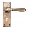 Hinton Lever Lock Set - Polished Bronze