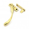 Polished Brass Night-Vent Locking Peardrop Fastener - LH