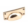 Art Deco Drawer Pull - Polished Bronze