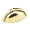 Regency Concealed Drawer Pull - Aged Brass