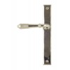 Reeded Slimline Lever Latch Set - Polished Nickel 