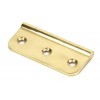 75mm Dummy Butt Hinge - Polished Brass