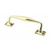 Small Art Deco Pull Handle - Aged Brass