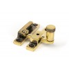 Narrow Brompton Quadrant Fastener - Aged Brass 