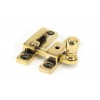 Narrow Mushroom Quadrant Fastener - Aged Brass