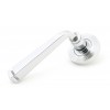 Avon Round Lever on Rose Set (Beehive) - Polished Chrome 