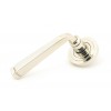 Avon Round Lever on Rose Set (Art Deco) - Polished Nickel 