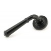 Black Regency Lever on Rose Set (Beehive)