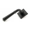 Black Regency Lever on Rose Set (Square)