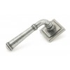 Pewter Regency Lever on Rose Set (Square)