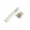 Brompton Lever on Rose Set (Square) - Polished Nickel