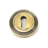 Round Escutcheon (Beehive) - Aged Brass