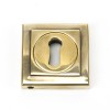 Round Escutcheon (Square) - Aged Brass