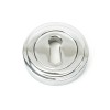 Round Escutcheon (Art Deco) - Polished Chrome