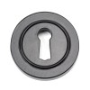 Black Round Escutcheon (Plain)