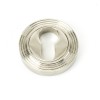 Round Euro Escutcheon (Beehive) - Polished Nickel