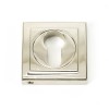 Round Euro Escutcheon (Square) - Polished Nickel