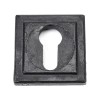 External Beeswax Round Euro Escutcheon (Square)