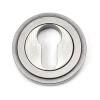 Pewter Round Euro Escutcheon (Art Deco)