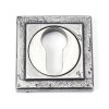 Pewter Round Euro Escutcheon (Square)