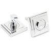 Round Thumbturn Set (Square) - Polished Chrome