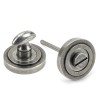 Pewter Round Thumbturn Set (Art Deco)