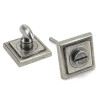 Pewter Round Thumbturn Set (Square)