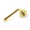 Newbury Lever on Rose Set (Art Deco) - Aged Brass