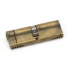 45/45 5pin Euro Cylinder - Aged Brass 