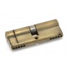 40/40 5pin Euro Cylinder KA - Aged Brass 