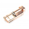 40/40 5pin Euro Cylinder/Thumbturn - Polished Bronze