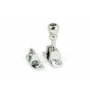 Mushroom Brighton Fastener (Radiused) - Polished Chrome