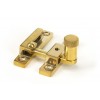 Narrow Brompton Quadrant Fastener - Polished Brass