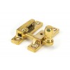 Narrow Mushroom Quadrant Fastener - Polished Brass