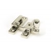 Narrow Mushroom Quadrant Fastener - Polished Nickel